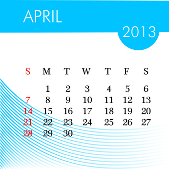 Calendario Aprile 2013